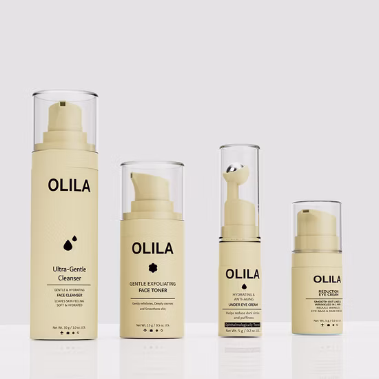 Fabricación de 30ml de suero azul de plástico, loción biodegradable, envases cosméticos personalizados, botella con bomba sin aire con bomba y tapa