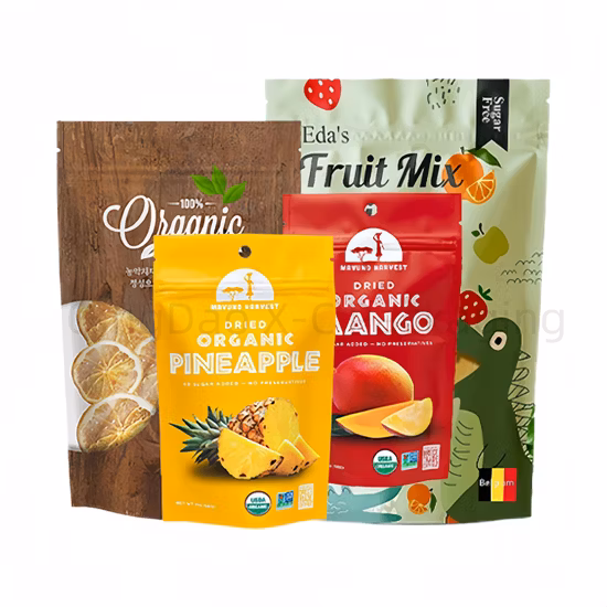 Comercio al por mayor de bolsas de plástico transparente de EVA TPU con cierre hermético impreso con logotipo personalizado para alimentos/juguetes/envases de cosméticos