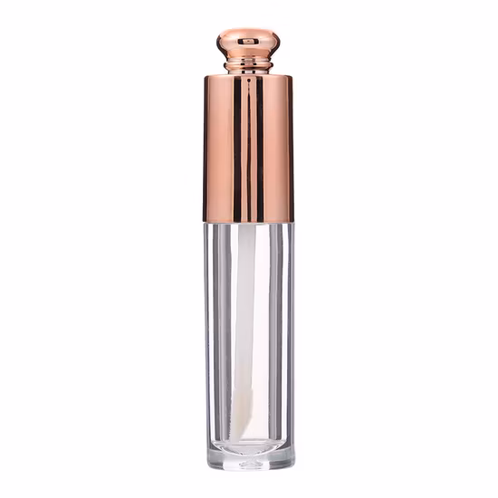 MOQ bajo Venta de Amazon Impresión de logotipo 4,5 ml Tubos de brillo de labios de plástico cuadrado transparente Botellas vacías Envases de cosméticos Tubo de botella de bálsamo labial